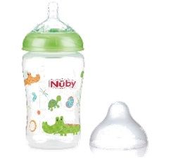 NUBY BIBERON BOCCA LARGA DA 360ML CON TETTARELLA ANTICOLICHE